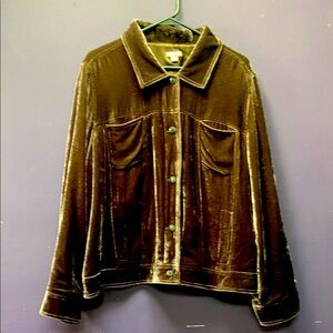 J. Jill Brown Lightweight Velvet Jacket